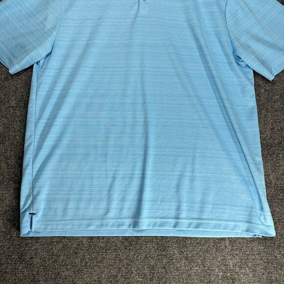 Black Clover Polo Shirt Mens XL Blue Short Sleeve Live Lucky SLeeve Logo - Picture 2 of 8